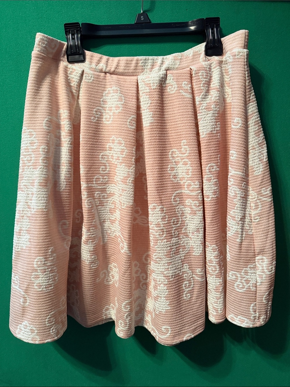 Soprano Pink and White Floral Skater Skirt
